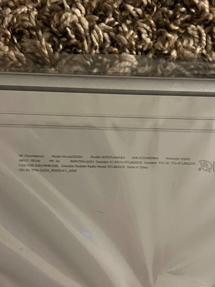 HP 14" Chromebook Laptop - Intel Celeron - 4GB RAM - Brand New Never Used - Image 3 of 4