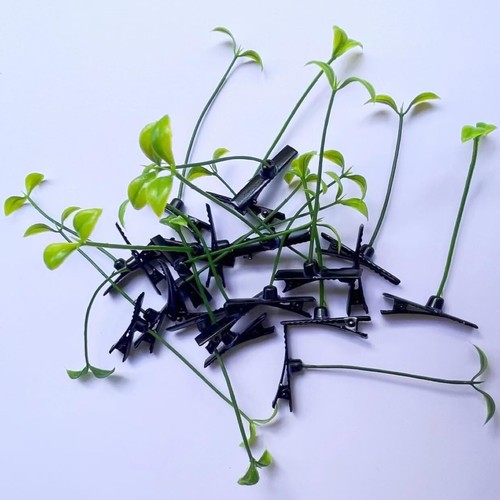 20 Pieces Bean Sprout Hair Clip Funny Plant Hairpins Little Grass Sprout Clips - Picture 3 of 6