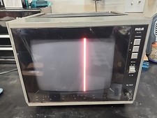 RCA XL-100 ELR295S Silver CRT Television 9" Vintage Analog Retro Gaming TV Works