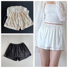 Womens Fully Smooth Synthetic Silk Shorts