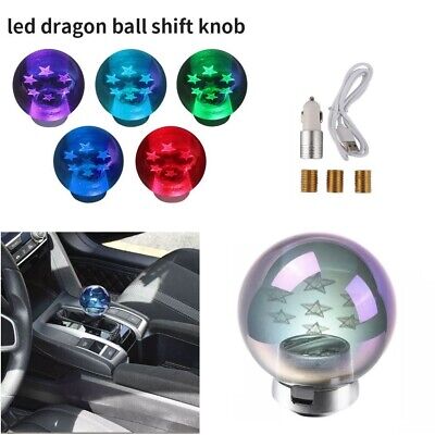 Source High quality Wholesale Promotional Ball Anime shift knob One To  Seven Stars Manual Gear Stick Shifter knob pomo de carro on m.