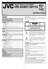 JVC HR-S3901 HR3911U VCR Owners Manual