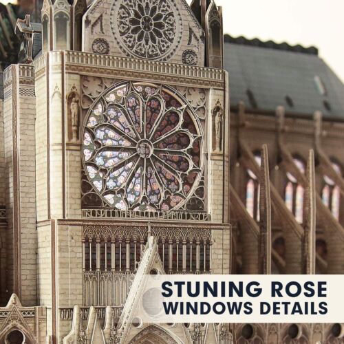 CubicFun 3D Puzzle for Adults Moveable Notre Dame de Paris Church Model Kits ... - Picture 2 of 9