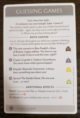 Fog of Love Board Game GUESSING GAME Promo Card Pack NEW Rare