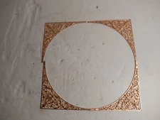 Beautiful Heavy New Brass Clock Spandrel Herschede 4 3/8" Set of 4