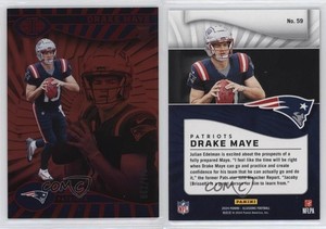 2024 Panini Illusions Trophy Collection Red /175 Drake Maye #59 Rookie RC