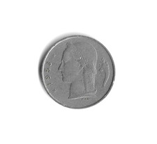 1953 Belgium - 1 Franc - 892 - Copper Nickel - 4g