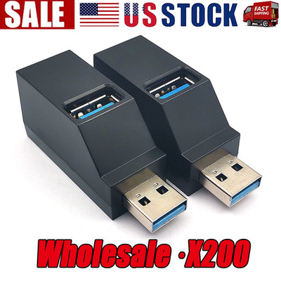 3 Port USB 3.0 Hub Portable High Speed Splitter Box For PC Notebook Laptop lot