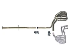 Extension Pipe & Rear Mufflers for Mini Cooper S 1.6L SuperCharged R52 R53 02-08