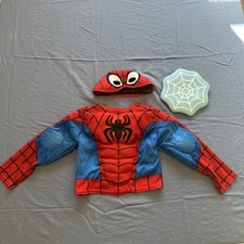 Disney JR Marvel Spidey e i suoi fantastici amici travestimento 3 pezzi bambini 3T-4T nuovo con scatola