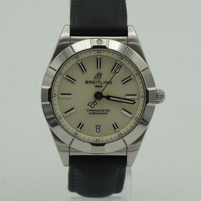 BREITLING CHRONOMAT 32 A77310 DAMEN UHR STAHL SCHÖN BR643 PAPIERE QUARTZ