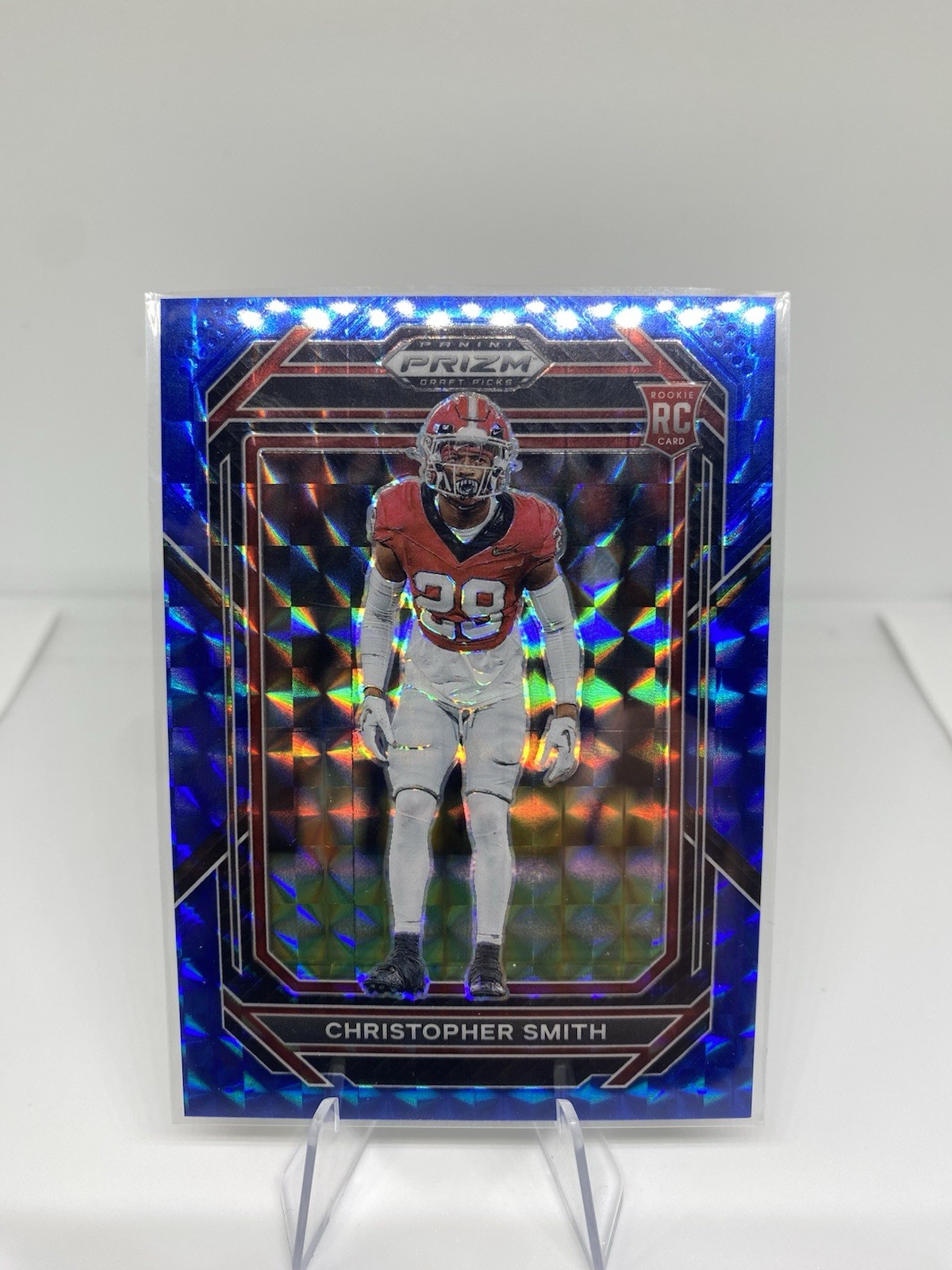 Christopher Smith Panini Prizm Draft Picks #168 Blue Finite