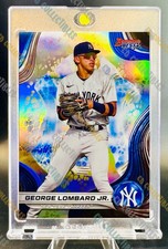 George Lombard Jr ROOKIE HOLO REFRACTOR CARD BOWMAN BEST YANKEES ROY MINT. rookie card picture