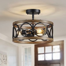 Semi Flush Mount Ceiling Light Fixture Modern 3-Light Farmhouse Ceiling Light...