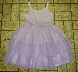 Cat & Jack Girl's Ruffle Dress. Sz S (6/6X). Sparkly!