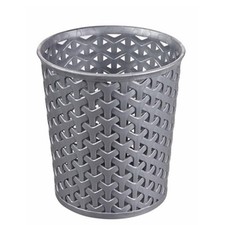 Image of Curver Nestable Rattan Round Storage Basket Mini Waste Bin Stationary Organiser