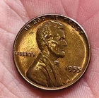 1955 RB Double Die Obverse Lincoln Wheat Penny Cent
