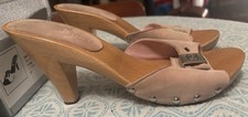 CHANEL Beautiful Lite Pink Mule Heels EU 37 Women Shoes