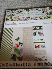 Recollections paper pad 12x12 - Butterfly Studio