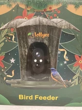 Lollyes Smart Bird Feeder Camera, AI Bird Identification, Solar Powered RS1