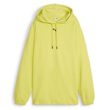 PUMA Dare To Oversized Logo Hoodie Womens Yellow Casual Athletic Outerwear 62429