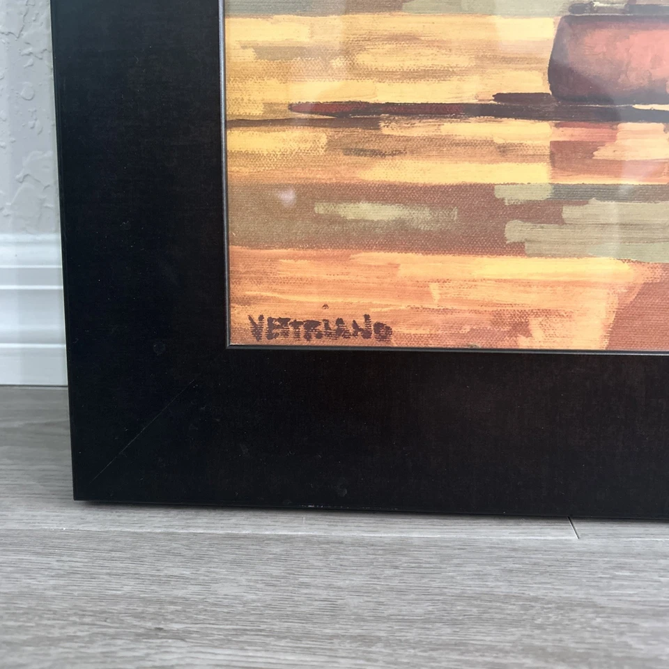 "Impresión en lienzo firmada por Jack Vettriano de The Singing Butler 29"" X 23"" más grande con marco" Foto 2 de 4