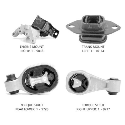 For Nissan Juke 2013-2017 Anchor 300621 Engine Mount Kit
