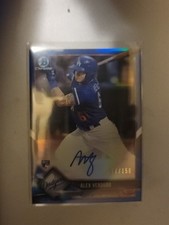ALEX VERDUGO 2018 Bowman Chrome Blue RC Rookie Auto RED SOX 077/150