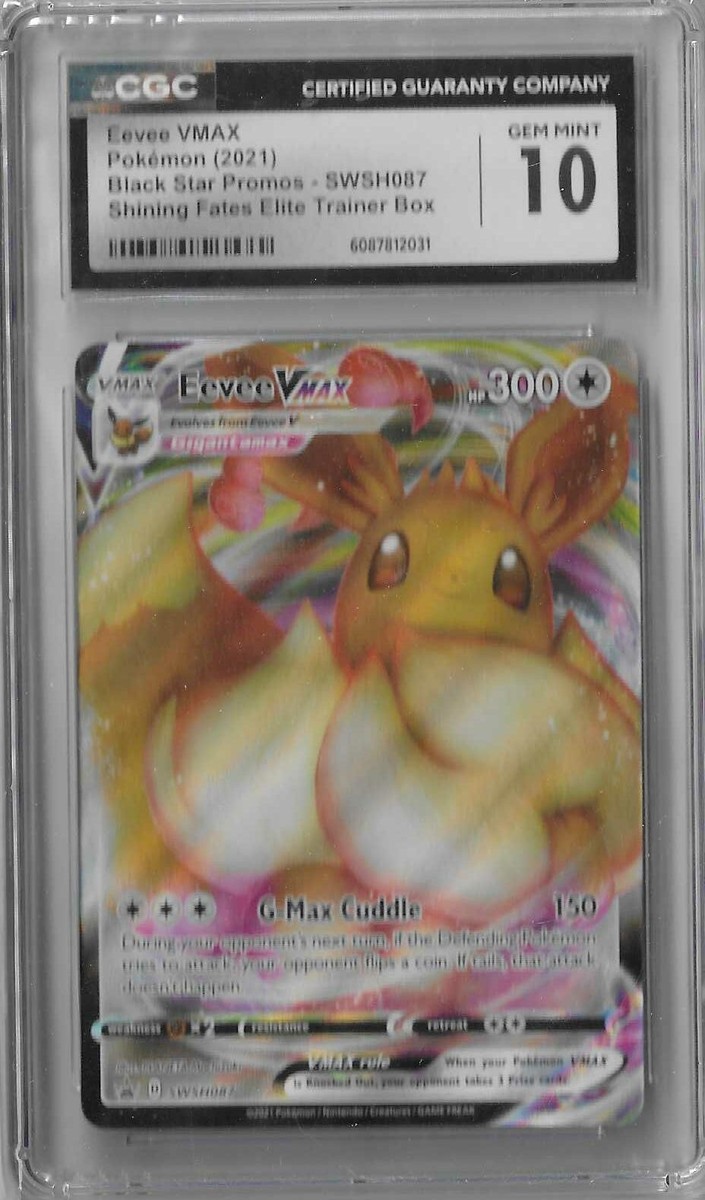 CGC 10 Eevee VMAX SWSH087 Shining Fates SWSH Black Star Promo Full