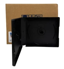 USDISC PP Poly Cases 26mm Stackable, 16 Disc (Black) Lot