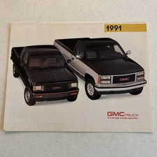 Brochure de vente pour camion GMC 1991 / CAMIONNETTE / DOSSIER CONCESSIONNAIRE ORIGINAL
