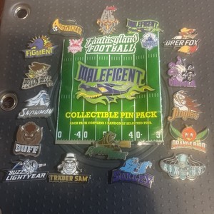 Disney Pins Fantasyland Football Mystery 16 Pin Complete Set Free Ship