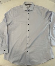 Charles Tyrwhitt Slim Fit Non Iron 17 / 37 Inch Light Blue Men  s 100 Cotton