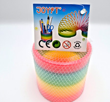 Magic Spring Rainbow Neon Ring Fidget Stress Novelty Toy Kids Party Favour Gifts