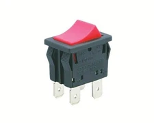 4-pin 2-Position Red Button Rocker Switch T105 T125 Part No. RCK-21 DPST