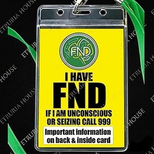 FND (Functional Neurological Disorder) Lanyard and Badge Holder. + Medic form 