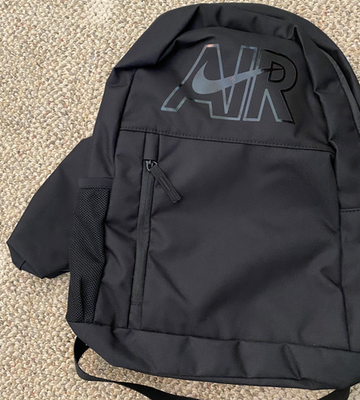 nike air backpack black anthracite Nike Air Backpack School Bag Travel FN9216-010 Black Approx 17.5