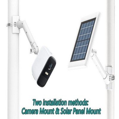 White Iron Support For Adjustable Camera And Power Device Placement