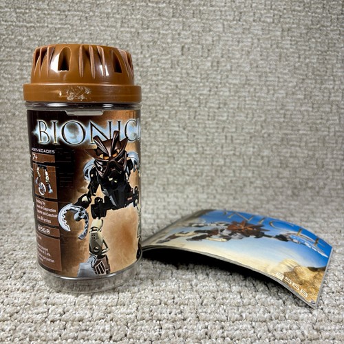 2002 Lego Bionicle POHATU NUVA 8568 Complete Figure Canister Manual Toa RETIRED - Picture 9 of 11