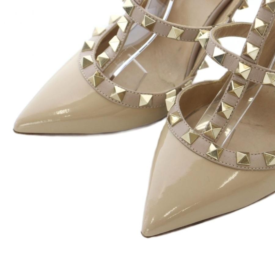 Valentino Garavani Pumps Heel Studded Leather Pink Beige EU35.5/US5.5 116197c thumbnail 17