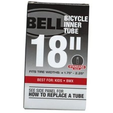Standard Bicycle Inner Tubes 18" x 1.75-2.25", Schrader Valve