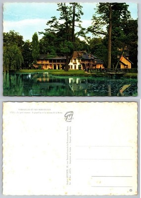 Versailles Le Petit Trianon Maison de la Reine Lake France Vintage Postcard