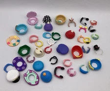 Squishmallow Mini Squish Squish-A-Longs Lot of RINGS & ACCESSORIES All Different