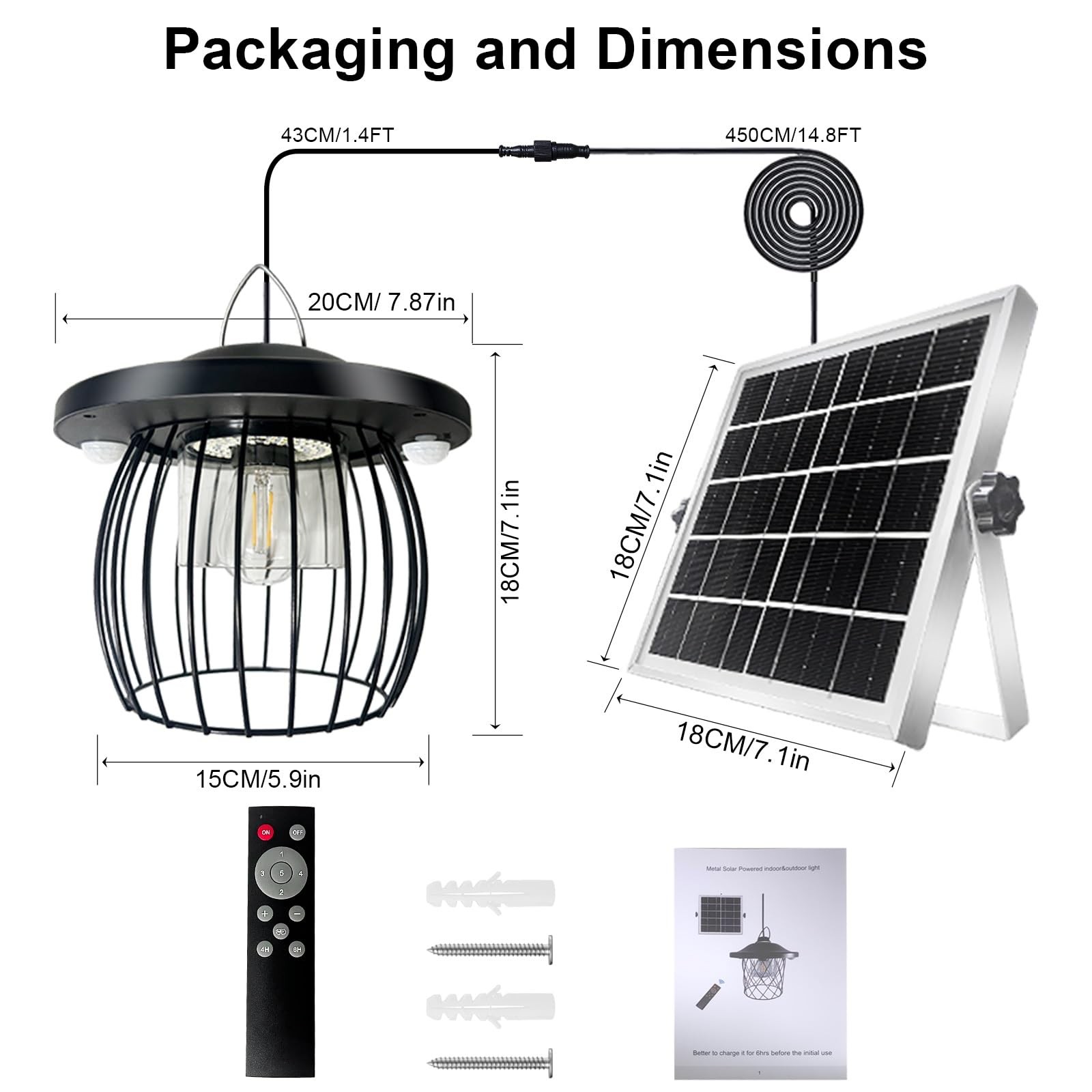 Offerta CREATESTAR Luce Solare da Esterno 3000LM IP66 + Telecomando - 3