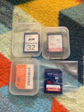SD Cards X4 2x16gb And 2x32gb Untested