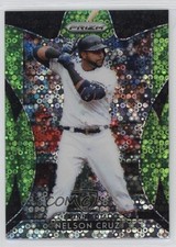 2019 Panini Prizm Tier II Lime Green Donut Circle 57/199 Nelson Cruz #111 fm0