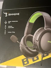 BINNUNE Gaming Headset Noise Reduction Mic Volume Controller *Untested* *New*