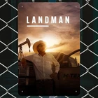 Vintage Landman Iron Frameless Poster Tin Metal Signs Home Décor 8x12