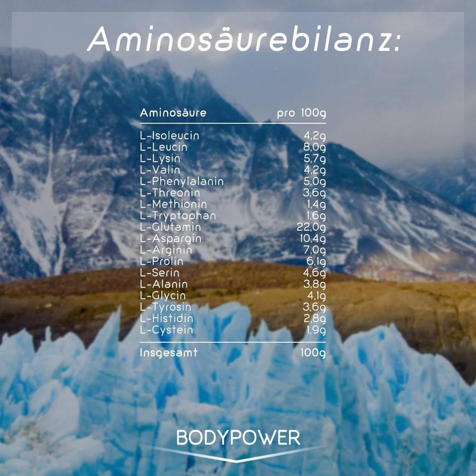 (12,60 EUR/kg) Body Power Protein 90 5kg Eimer Eiweiß BCAA 5000g oder 4 kg Dose - Bild 4 von 4