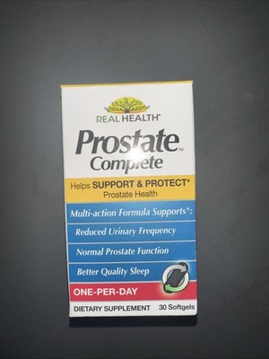 Real Health Prostate Complete 30 Softgel DietarySupplement Multi Action Formula!